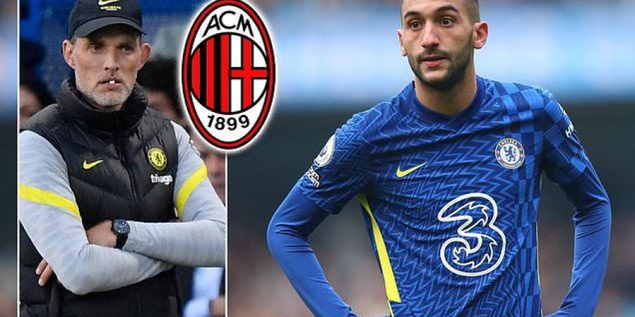 Hakim Ziyech 'wants to LEAVE Chelsea amid interest from AC Milan and has handed in a transfer request' after struggling for regular minutes... with the Serie A giants 'opening talks to secure the Moroccan star on loan'