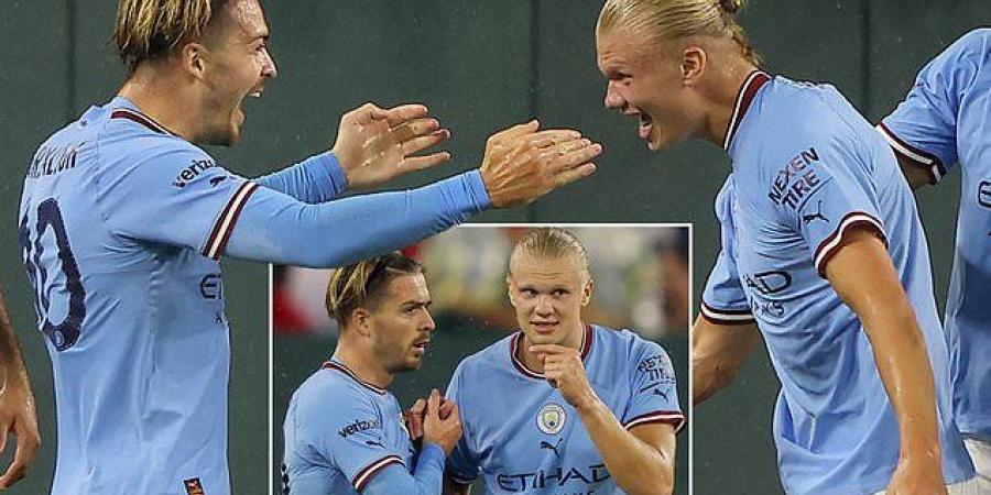 Erling Haaland admits he 'likes the vibe' he has struck with Manchester City team-mate Jack Grealish and vows to 'get better' after scoring his first goal since his £51m move from Borussia Dortmund