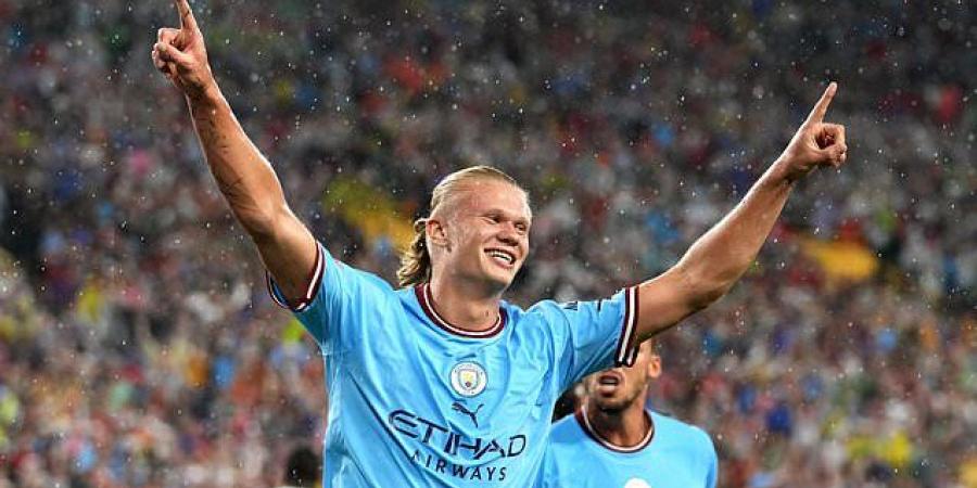 Bayern Munich 0-1 Man City: Erling Haaland scores debut goal against Bundesliga champions in pre-season... after lightning strikes caused delay to proceedings