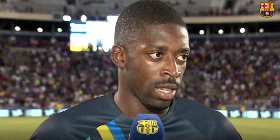 "I'm going to give everything for Barça," says Ousmane Dembélé after the draw in Dallas