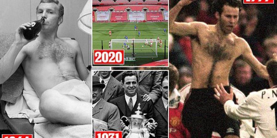 PICTURE SPECIAL: West Brom's victorious players posing in 1931, Bobby Moore relaxing with a beer and goals behind closed doors... on the FA Cup's 150th anniversary, these photos look back at the history of the world's oldest knockout competition