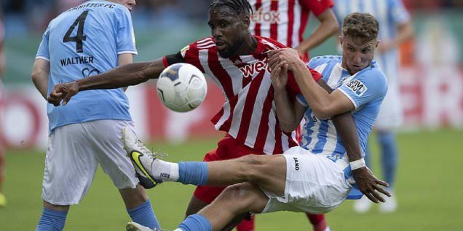 Jordan Pefok stakes his claim for a World Cup spot with the USMNT by scoring cheeky bicycle kick on debut for Union Berlin in the German Cup... as the race for a place on Gregg Berhalter's roster heats up