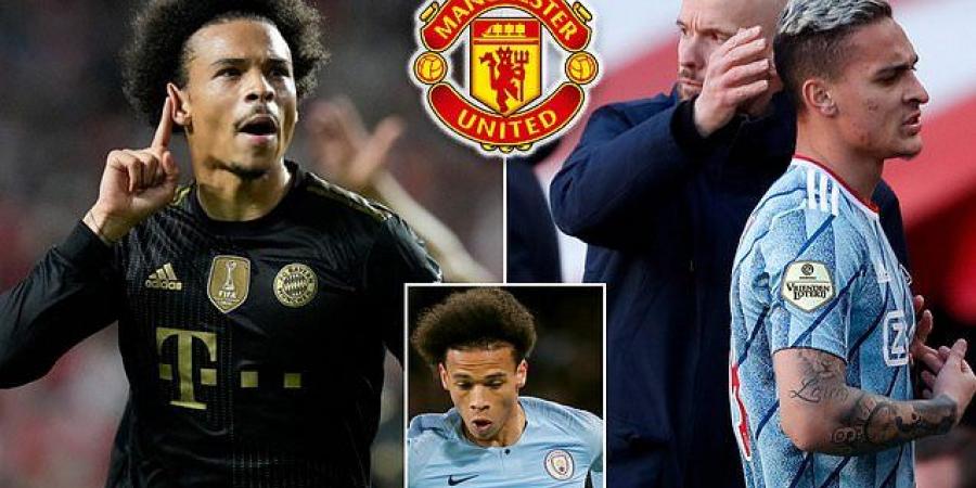 Manchester United 'make SHOCK enquiry for Bayern Munich winger and ex-Manchester City star Leroy Sane'... as negotiations with Ajax for Erik ten Hag's summer target Antony continue to frustrate the Red Devils 