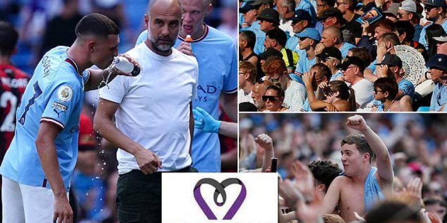 Manchester City insist sun cream was NOT banned at the Etihad Stadium on Saturday as temperatures reached 31C… as they claim tweet from the club's account was an administrative error