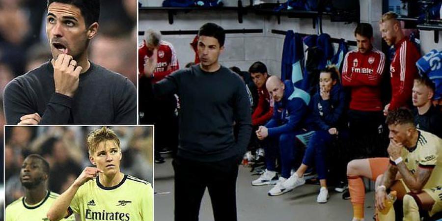 'Shut your mouth and eat it... it's f***ing embarrassing': Mikel Arteta's X-rated RANT at his Arsenal players after Champions League hopes were ended by 'f***ing unacceptable' Newcastle defeat is revealed in All or Nothing documentary