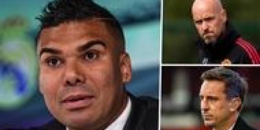 Neville's Casemiro comments clash with Ten Hag