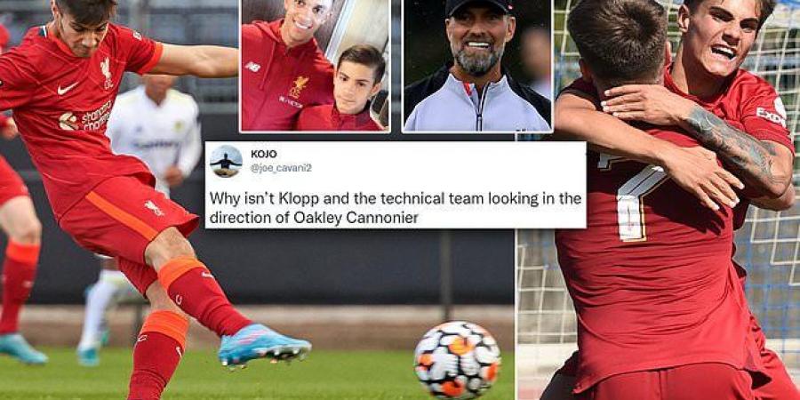 Liverpool starlet Oakley Cannonier - the Anfield ball boy who helped Trent Alexander-Arnold take his quick corner in the famous Champions League comeback against Barcelona - scores hat-trick for the Reds' U19s against Ajax