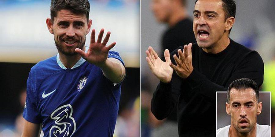 Barcelona are 'tracking Chelsea star Jorginho and could launch January move' with Xavi desperate to freshen up central midfield... and the LaLiga giants 'are working on a long-term replacement to Sergio Busquets'