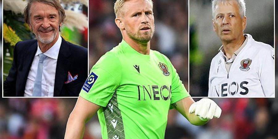Kasper Schmeichel's Nice move is turning sour with Jim Ratcliffe's club concerned at his 'very high body fat percentage, how he went to the owner to start as No 1 goalkeeper - and ignoring squad rules'
