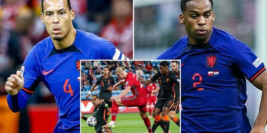 'I have nothing but praise for him': Liverpool defender Virgil van Dijk admits Holland team-mate Jurrien Timber - who turned down a summer move to Man United - is BETTER than he was at the same age