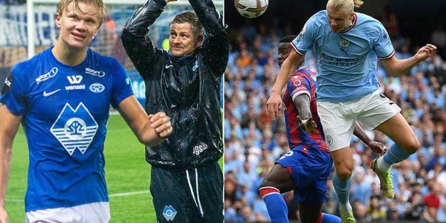 Erling Haaland tells all on how he was taught how to head the ball powerfully by Man United legend Ole Gunnar Solskjaer when at Molde having struggled aerially before... as the Norwegian hotshot looks to fire Man City to derby success today  