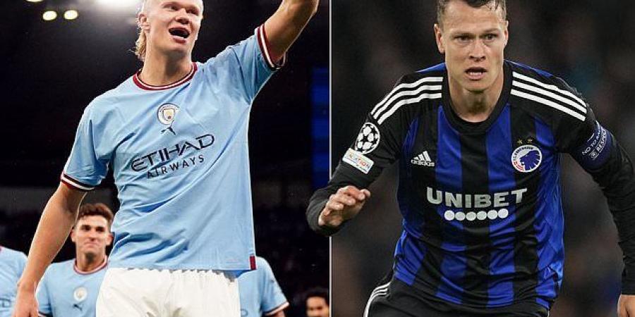 'They are the best team in the world - the best I have met by far': Man City are 'Champions League favourites' this season, insists Copenhagen skipper Viktor Claesson... as he hails 'killer in the box' Erling Haaland 