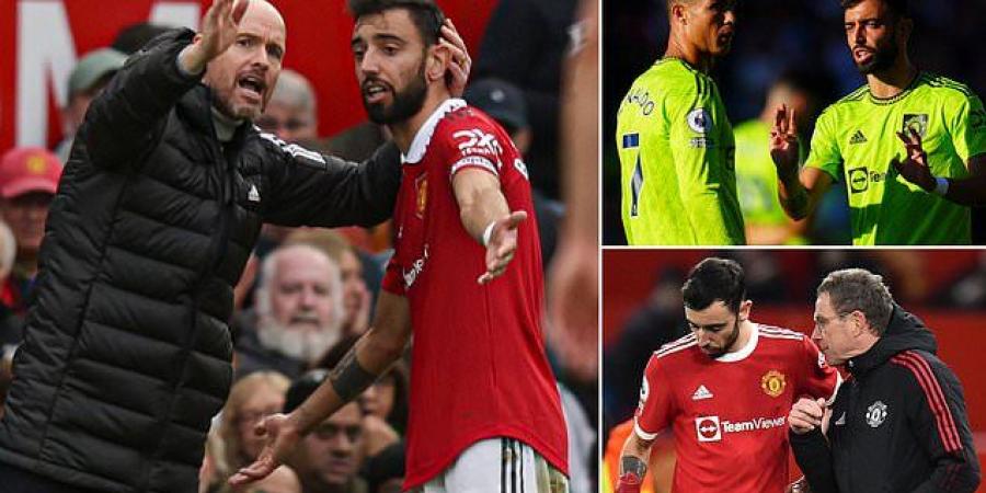 Bruno Fernandes took the Premier League by storm after arriving at Man United and became their talisman in attack... but under a new regime with Erik ten Hag and Cristiano Ronaldo back on the scene, he's lost his spark and is struggling to stop the rot