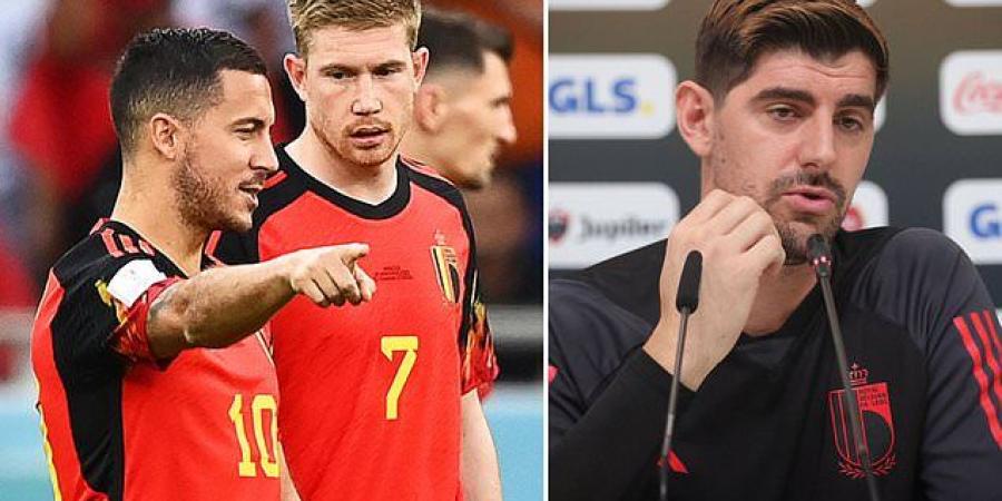 'Who leaked this? If it gets out, it's his last day in the national team': Thibaut Courtois issues a chilling warning to his Belgium team-mates amid reports of a dressing-room clash... but Eden Hazard denies there was a rift after Morocco defeat 