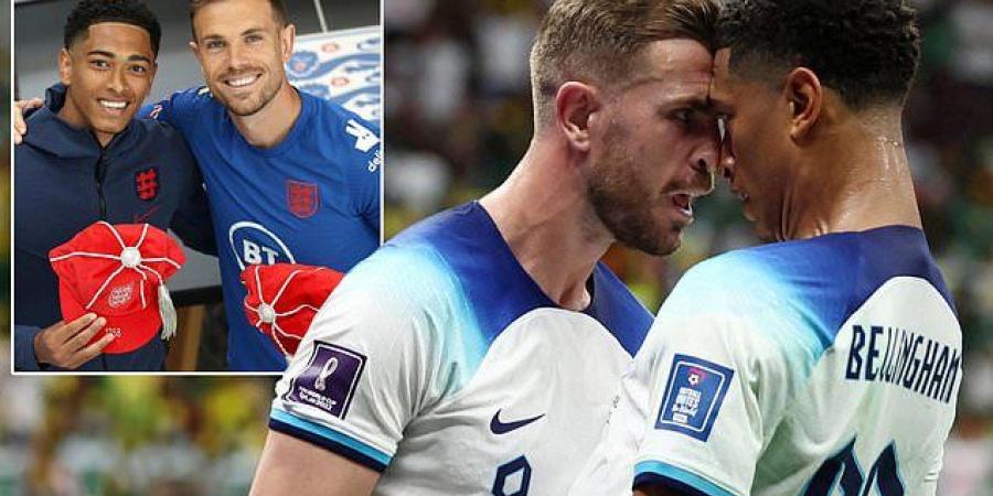 DOMINIC KING: Jordan Henderson and Jude Bellingham have formed a bromance on and off the pitch... they are England's unlikely double act inspiring the Three Lions' bid for glory in Qatar