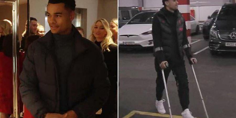 Cody is in the building! Liverpool's new £44m signing Gakpo arrives at Anfield for the first time to watch the Reds take on Leicester City... while Luis Diaz is filmed hobbling in on crutches as he recovers from knee surgery