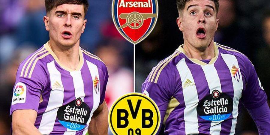 Arsenal and Borussia Dortmund target Ivan Fresneda 'is set to choose between the Gunners and the German side TODAY... after Newcastle pulled out of the race to sign the 18-year-old Real Valladolid right back'