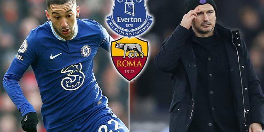 Chelsea must make a decision on Hakim Ziyech's future with Everton and Roma interested in a January move for the winger... as Frank Lampard targets the Moroccan star to boost Toffees relegation battle