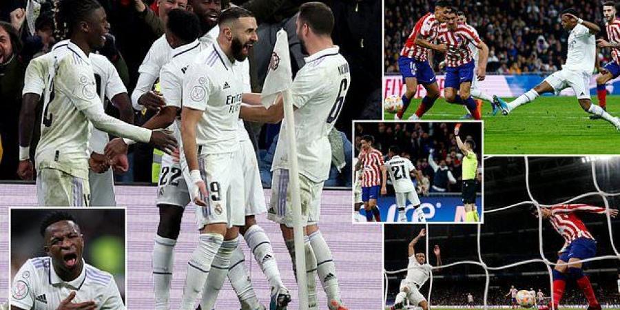 Real Madrid 3-1 Atletico Madrid (aet): Vinicius Jnr has the last laugh as he seals progress to the Copa del Rey semi-finals for Carlo Ancelotti's side after Alvaro Morata had given visitors lead, with Stefan Savic sent off in extra-time