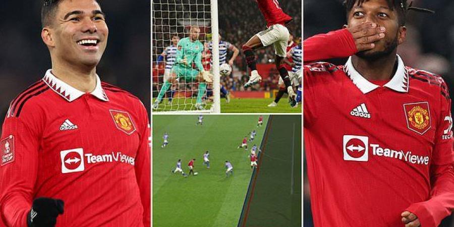 Manchester United 3-1 Reading: Brazilian midfield duo Casemiro and Fred on target for United as Erik ten Hag's team advance to the FA Cup fifth round... but Marcus Rashford is denied a history-making goal by VAR