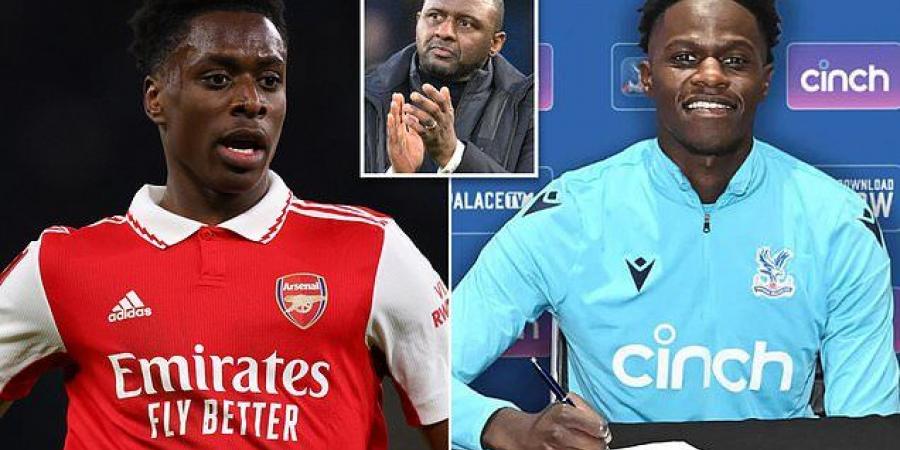 Crystal Palace bring in Albert Sambi Lokonga on loan from Arsenal on deadline day and further bolster their midfield with £10.5m signing of Naouirou Ahamada from Stuttgart... after failing in late bid for Man United's Anthony Elanga 