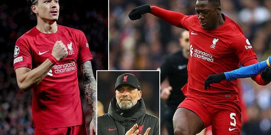 Darwin Nunez and Ibrahima Konate are set to return from injury for Liverpool's clash with Wolves on Wednesday... as Jurgen Klopp's side aim to make up vital ground on the top four