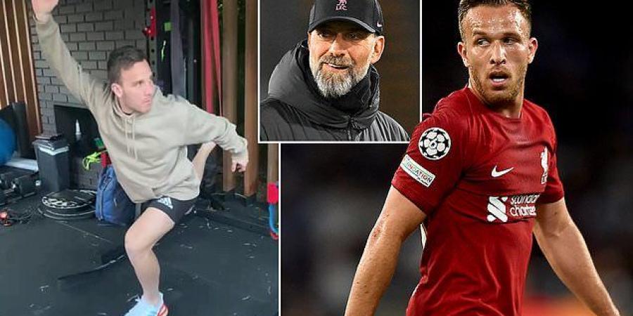 Liverpool midfielder Arthur has been doing extra training at home after an injury-hit campaign, with his attitude impressing the club... and the Brazilian believes he's finally ready to return to the squad for tonight's clash with Wolves