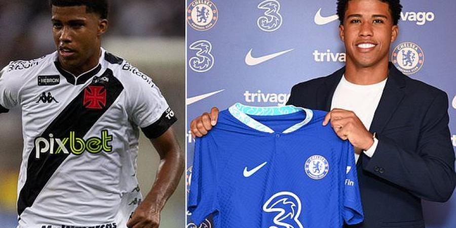 Chelsea's Andrey Santos rejoins former club Vasco de Gama on loan after the Blues fail to secure a work permit for the Brazilian teenager they signed during January transfer splurge