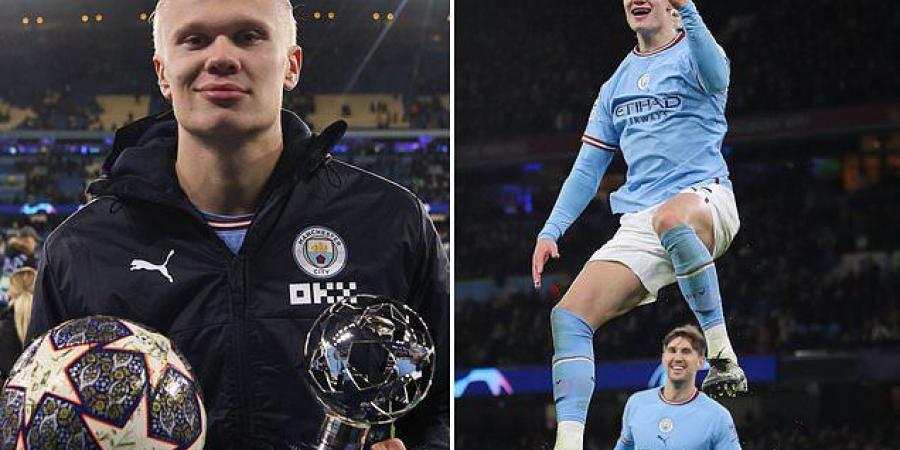'We should do this more': Five-goal Erling Haaland urges Man City to deliver repeat performances of 7-0 rout of RB Leipzig... before revealing he told Pep Guardiola he wanted to score a double hat-trick when he subbed him off