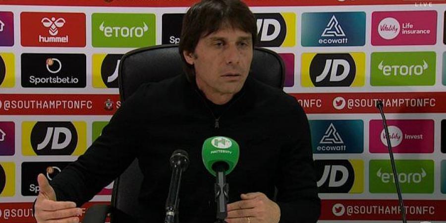 MATT BARLOW: Antonio Conte's message to his next employer is clear... NONE of this is his fault. His volcanic eruption at Southampton was a beleaguered man that was finally at the end of his tether 