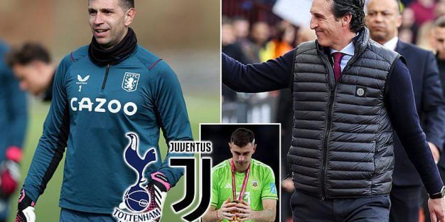 'I love being here': Aston Villa goalkeeper Emiliano Martinez insists he wants to stay for 'years to come' despite Tottenham and Juventus transfer interest - with the World Cup winner's decision a blow to chasing clubs