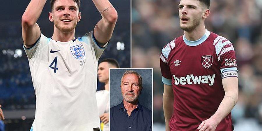 GRAEME SOUNESS: Declan Rice is still not forward-thinking enough and it showed in England's win over Italy... he must constantly challenge himself to get better if he's to be an elite midfielder