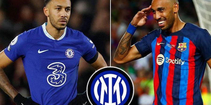 Chelsea 'will NOT facilitate a return to Barcelona for Pierre-Emerick Aubameyang' and 'would prefer to sell him to Inter Milan' - with Blues 'angry' over the striker's 'disaster' move from Spain