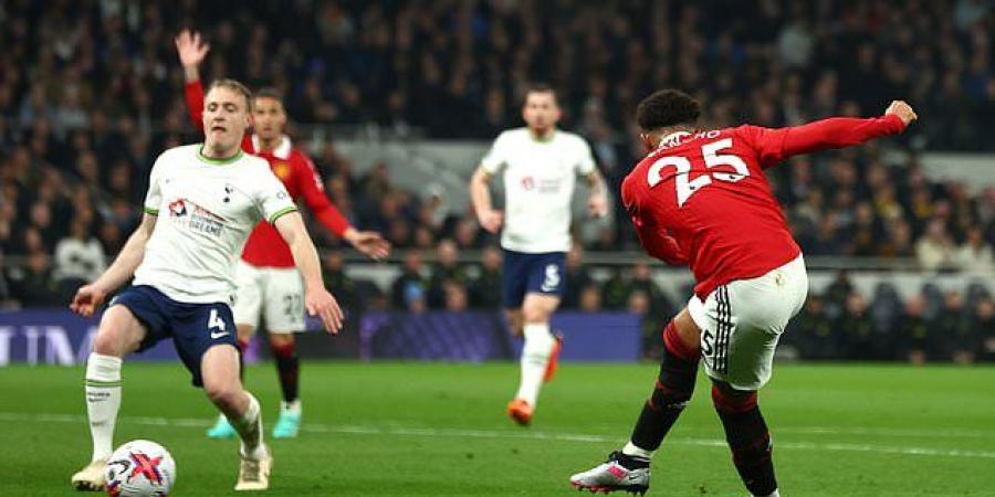 Glenn Hoddle slams Spurs' defending for Jadon Sancho's seventh-minute opener for Man United at Tottenham as he says it was 'far too easy' as they concede early AGAIN after being thrashed 6-1 at Newcastle 