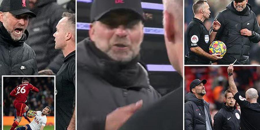 The story behind Jurgen Klopp's feud with Paul Tierney: Liverpool boss was told to 'get over it' on a missed foul in 2020 to spark the animosity that includes a face-off at Spurs and agenda accusation