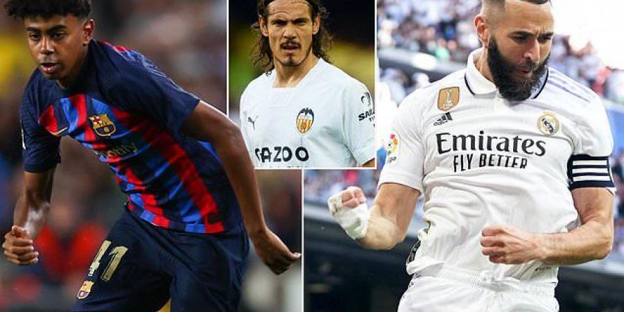 Karim Benzema closes in on Robert Lewandowski for the top scorer prize, 15-year-old Lamine Yamal makes a historic Barcelona debut and Edison Cavani is destined for a Valencia divorce... 10 THINGS WE LEARNED from LaLiga