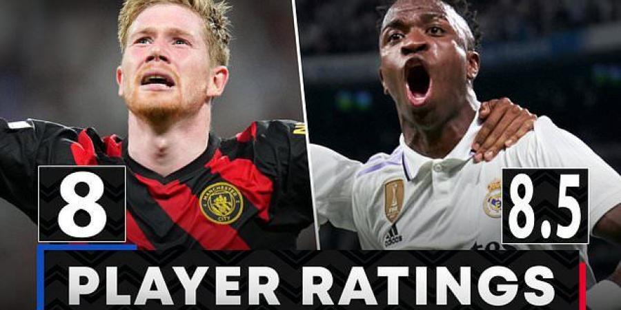 CHRIS SUTTON'S BIG MATCH RATINGS: Vinicius Jnr and David Alaba shine for Real Madrid, while Kevin de Bruyne keeps the tie level heading back to the Etihad… but Erling Haaland falls short of his exceptionally high standards