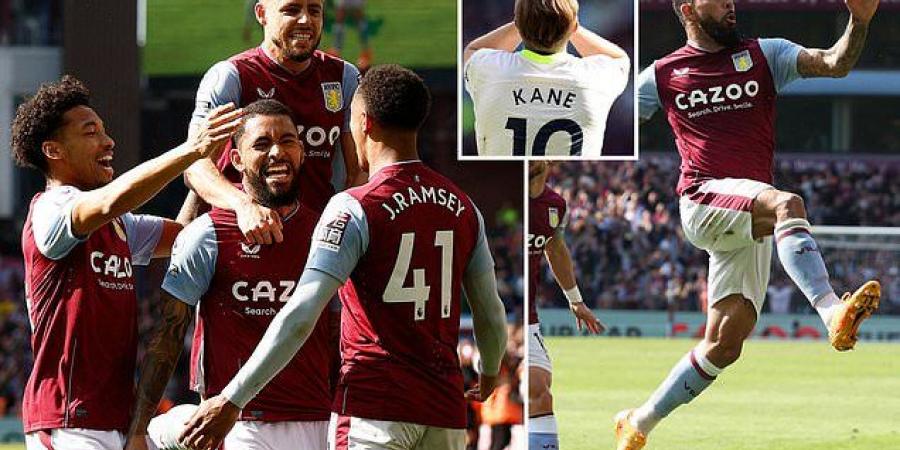 Aston Villa 2-1 Tottenham: Douglas Luiz and Jacob Ramsey strike to sink Spurs and keep up their push for place in Europe next season... as Unai Emery's side draw level on points with north London strugglers