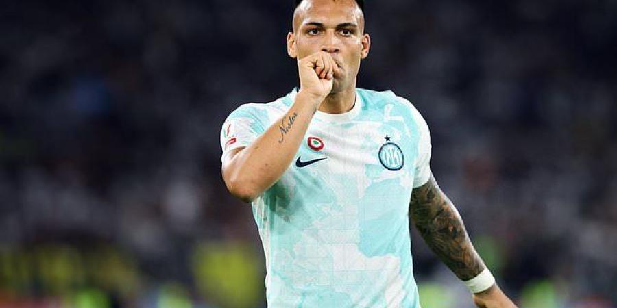 Fiorentina 1-2 Inter Milan: Lautaro Martinez's brace WINS the Coppa Italia for Man City's Champions League final opponents... after Nicolas Gonzalez put West Ham's European rivals ahead within three minutes