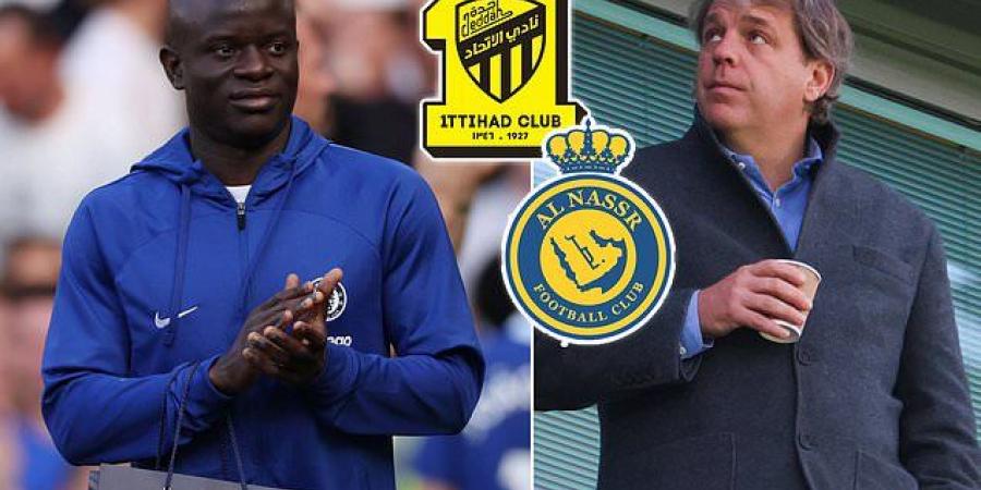 Saudi clubs Al-Ittihad and Al-Nassr are 'ready to offer N'Golo Kante a mega £86m contract in a bid to lure him to the Middle East' after contract talks with Chelsea stalled 