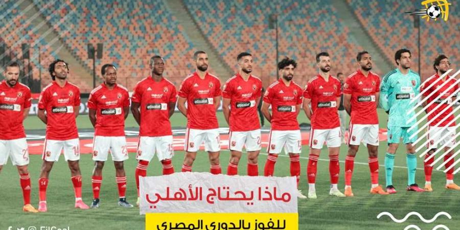 الحسم في القمة؟ ماذا يحتاج الأهلي للفوز بلقب الدوري رسميا