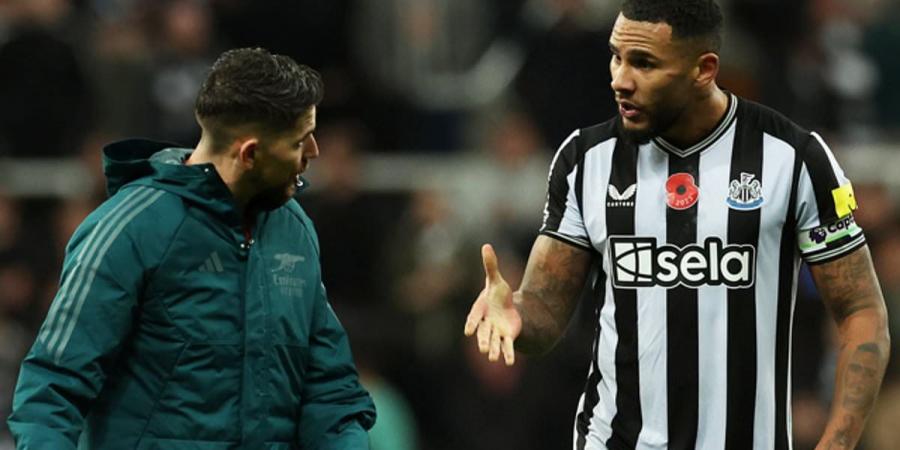 Arsenal stand-in captain Jorginho is slammed for being a bad loser by 'fuming' Newcastle skipper Jamal Lascelles, as he calls out ex-Chelsea star's 'unacceptable' behaviour in bitter controversial loss