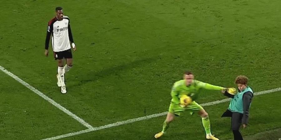 Bernd Leno PUSHES a ball boy during clash with Bournemouth when retrieving the ball as fans slam the Fulham keeper as 'an utter DISGRACE' and accuse him of 'doing an Hazard'