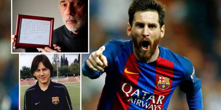 عرض "أول عقد" وقعه ميسي مع برشلونة على "منديل الطاولة" في مزاد بأزيد من 350 ألف يورو!