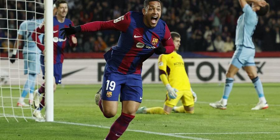 Barcelona 1-0 Osasuna: Brilliant Vitor Roque inspires Catalan side to victory and provokes sending off just five minutes after coming on - as departing manager Xavi Hernandez is cheered up