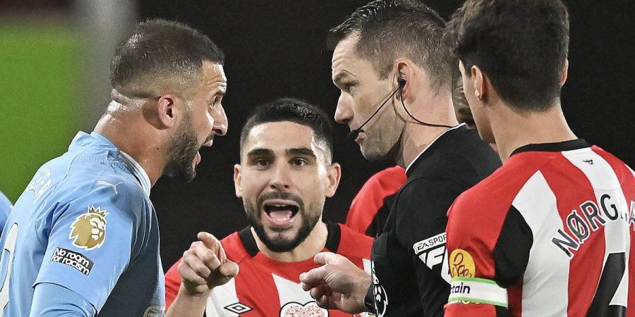What did Neal Maupay say to Kyle Walker? Brentford striker courts controversy AGAIN as he's embroiled in heated spat with Man City star... a week after infuriating James Maddison