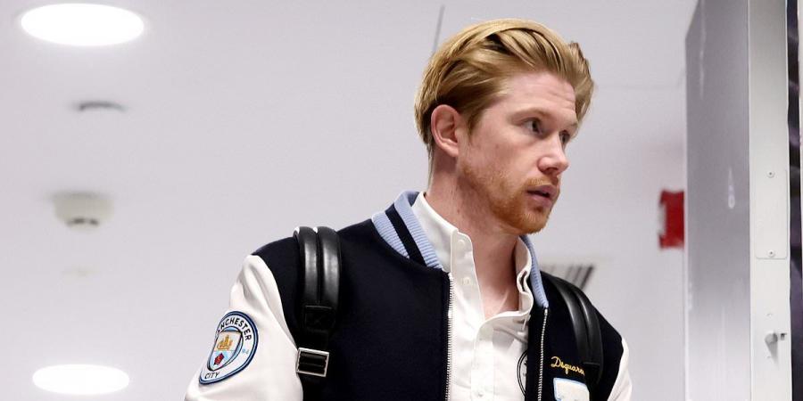 Kevin De Bruyne on the BENCH for Manchester City's Champions League game at Real Madrid with Pep Guardiola revealing the Belgian was 'vomiting' in the changing room
