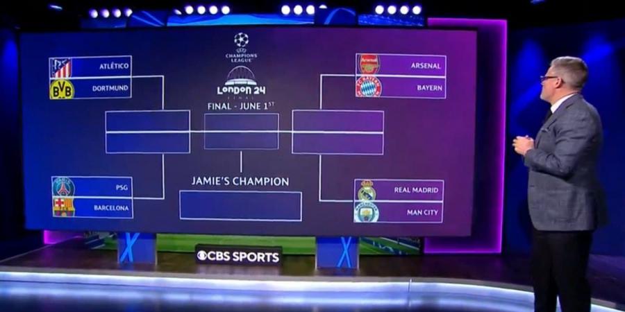 Jamie Carragher predicts how the Champions League final eight will go... and makes a barbed comment about one of his projected finalists