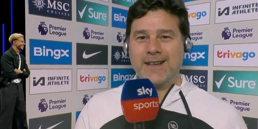 Mauricio Pochettino beams as he speaks with his former player Dele Alli in heart-warming interview during Everton star's MNF debut