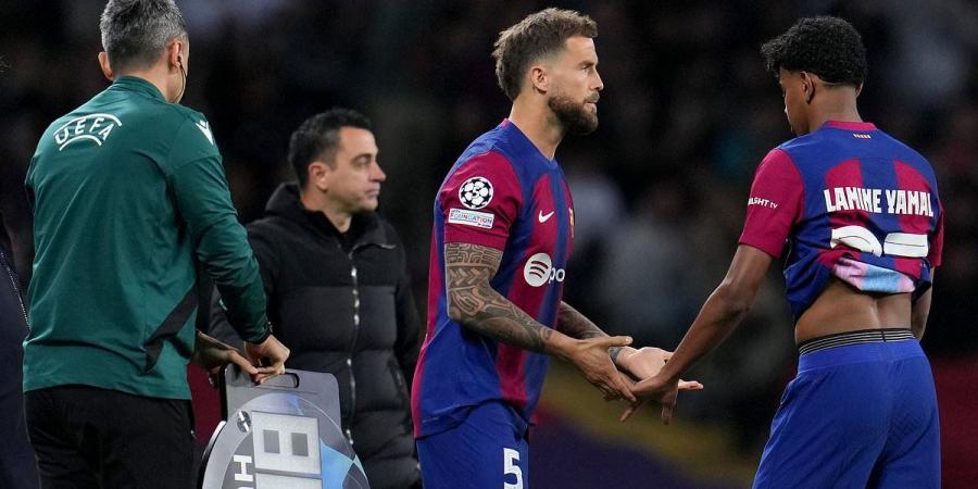 Lamine Yamal's first half withdrawal in Barcelona's Champions League humiliation against PSG will be a 'learning curve' for the 16-year-old, Rio Ferdinand insists, as the youngster is sacrificed after Ronald Araujo red card